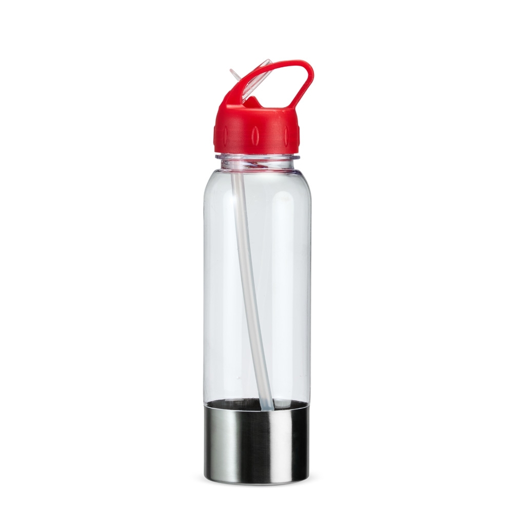 Squeeze plástico 750 ml com canudo