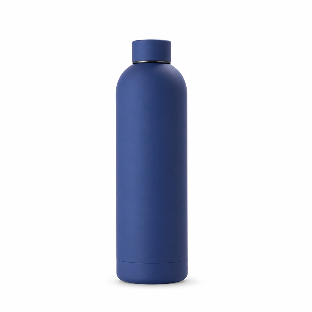 Garrafa inox 750 ml de parede dupla emborrachada, foto 1