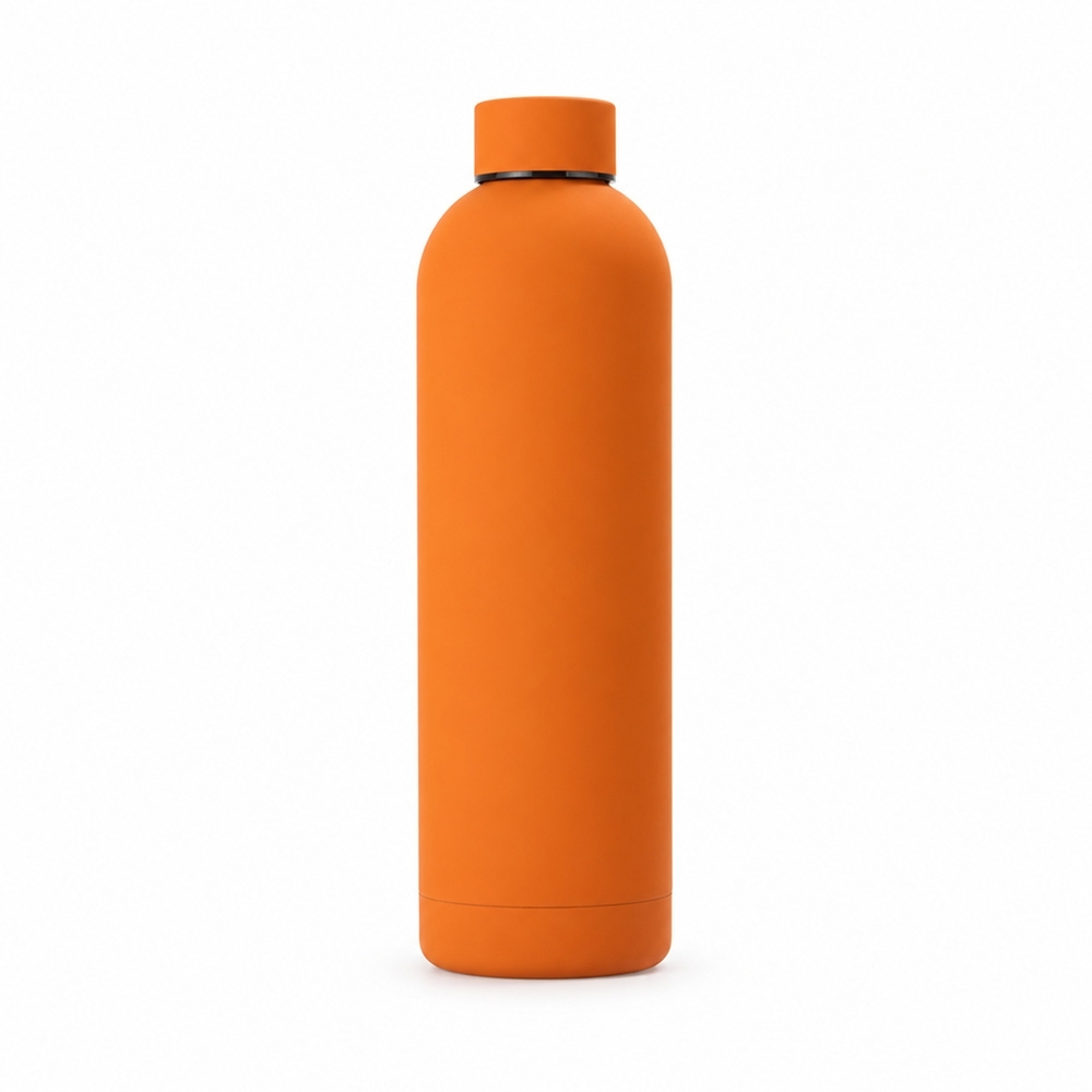 Garrafa inox 750 ml de parede dupla emborrachada, foto 4