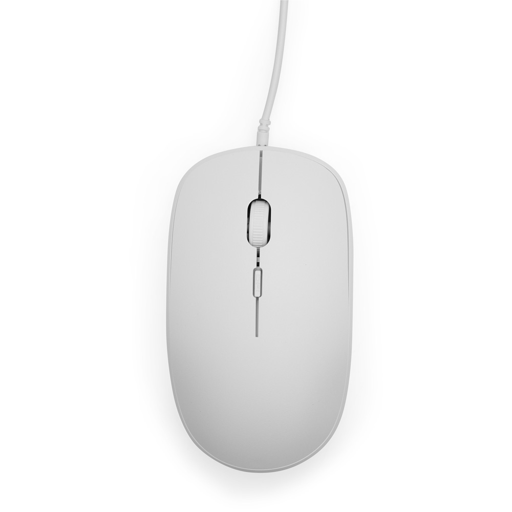 Mouse com fio personalizado com a logo da empresa