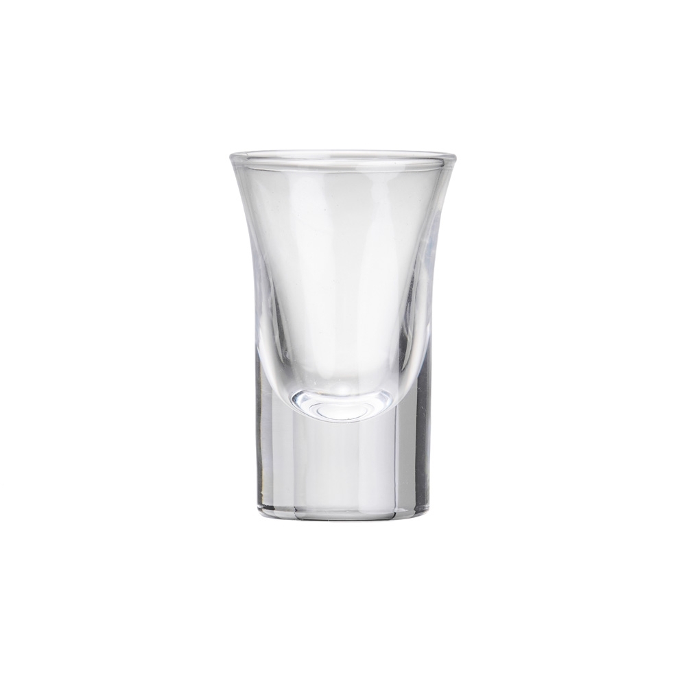 Kit copo vidro 30 ml 6 peças na cor Transparente, personalizado com a logo da empresa