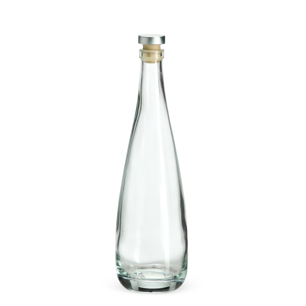 Garrafa de vidro 550 ml na cor Transparente, personalizada com a logo da empresa