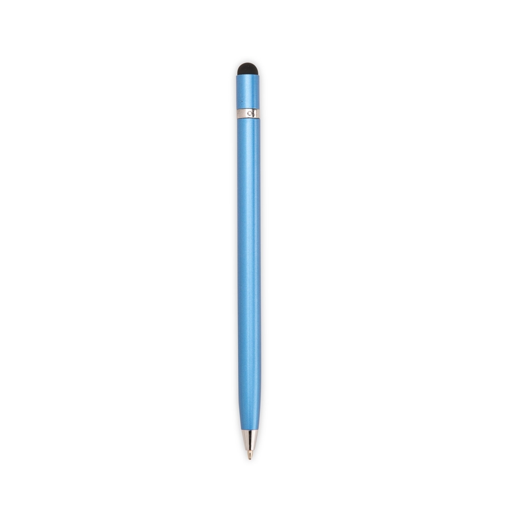 Caneta de metal touch giratória ultrafina personalizada com a logo da empresa
