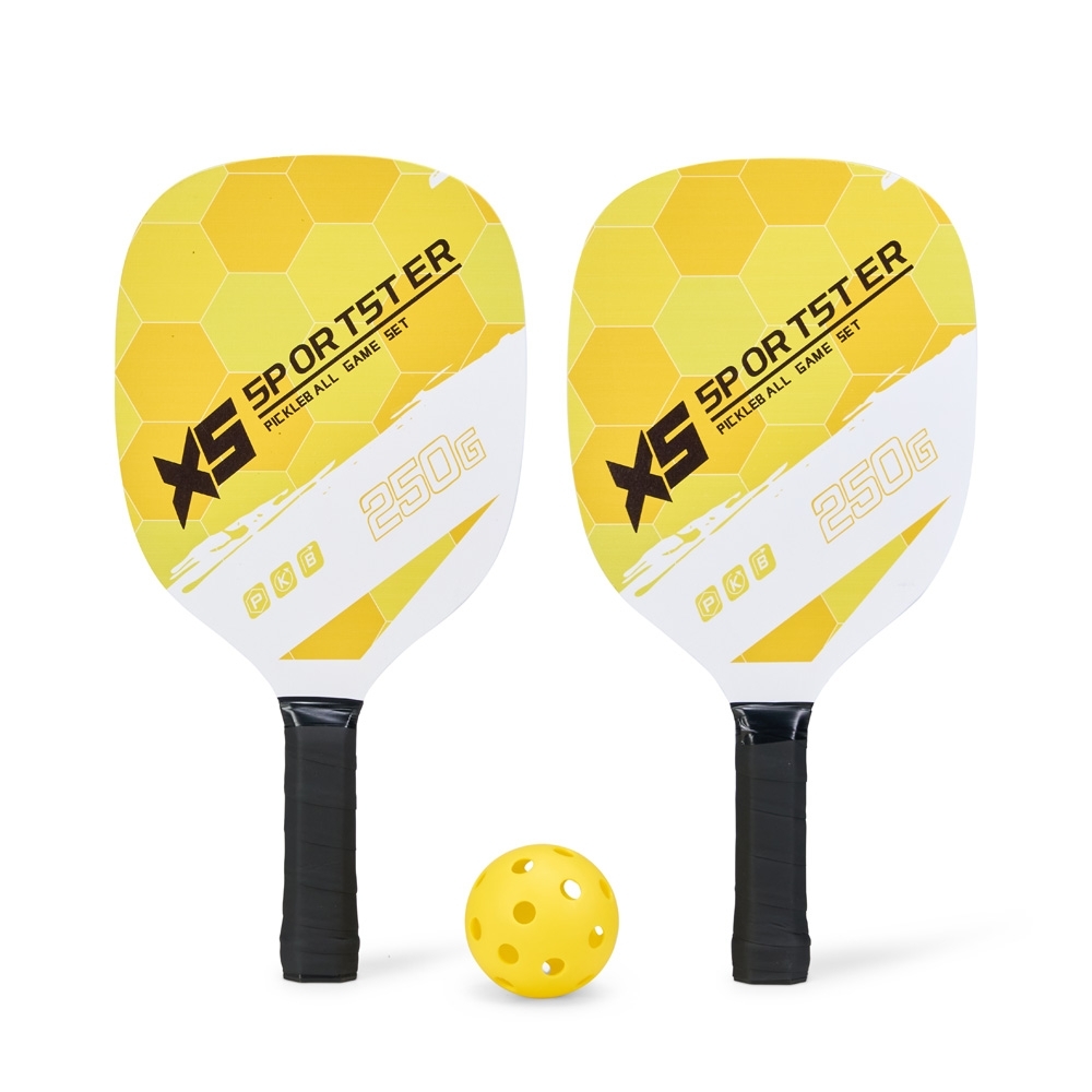 Kit raquetes pickleball 3 peças personalizado com a logo da empresa