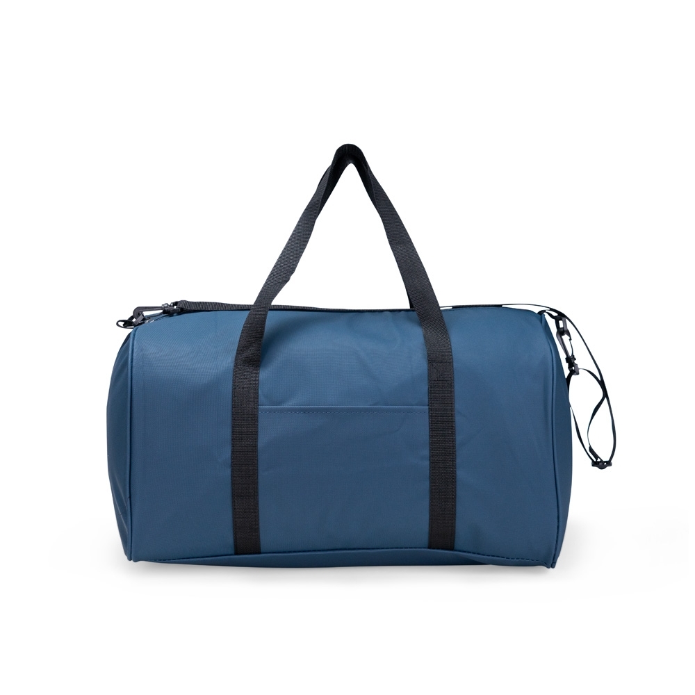 Bolsa de poliéster 44 litros impermeável com bolso frontal personalizada com a logo da empresa