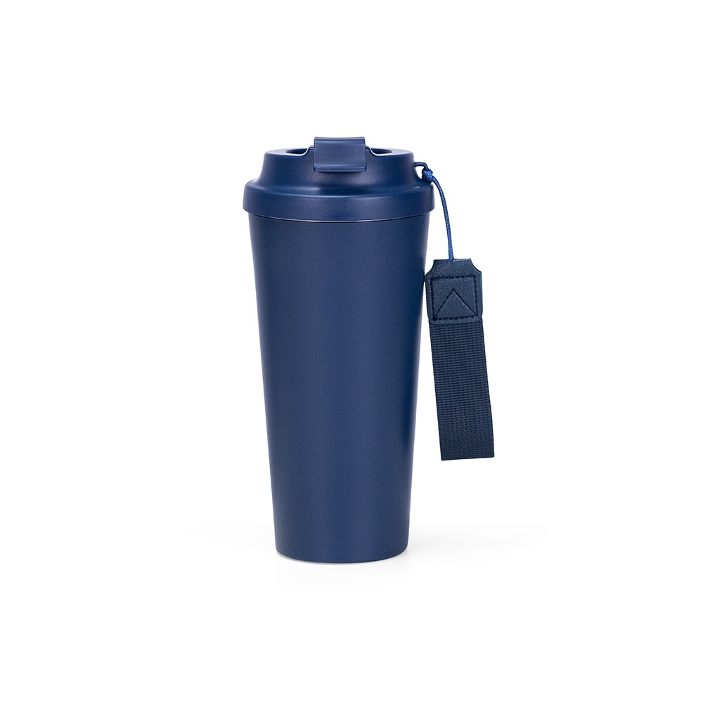 Copo inox 480 ml com alça personalizado com a logo da empresa
