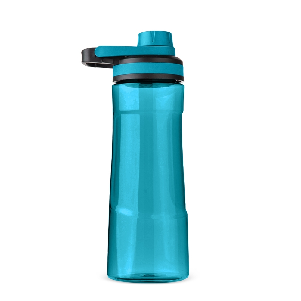 Garrafa plástica 750 ml com alça sem BPA personalizada com a logo da empresa