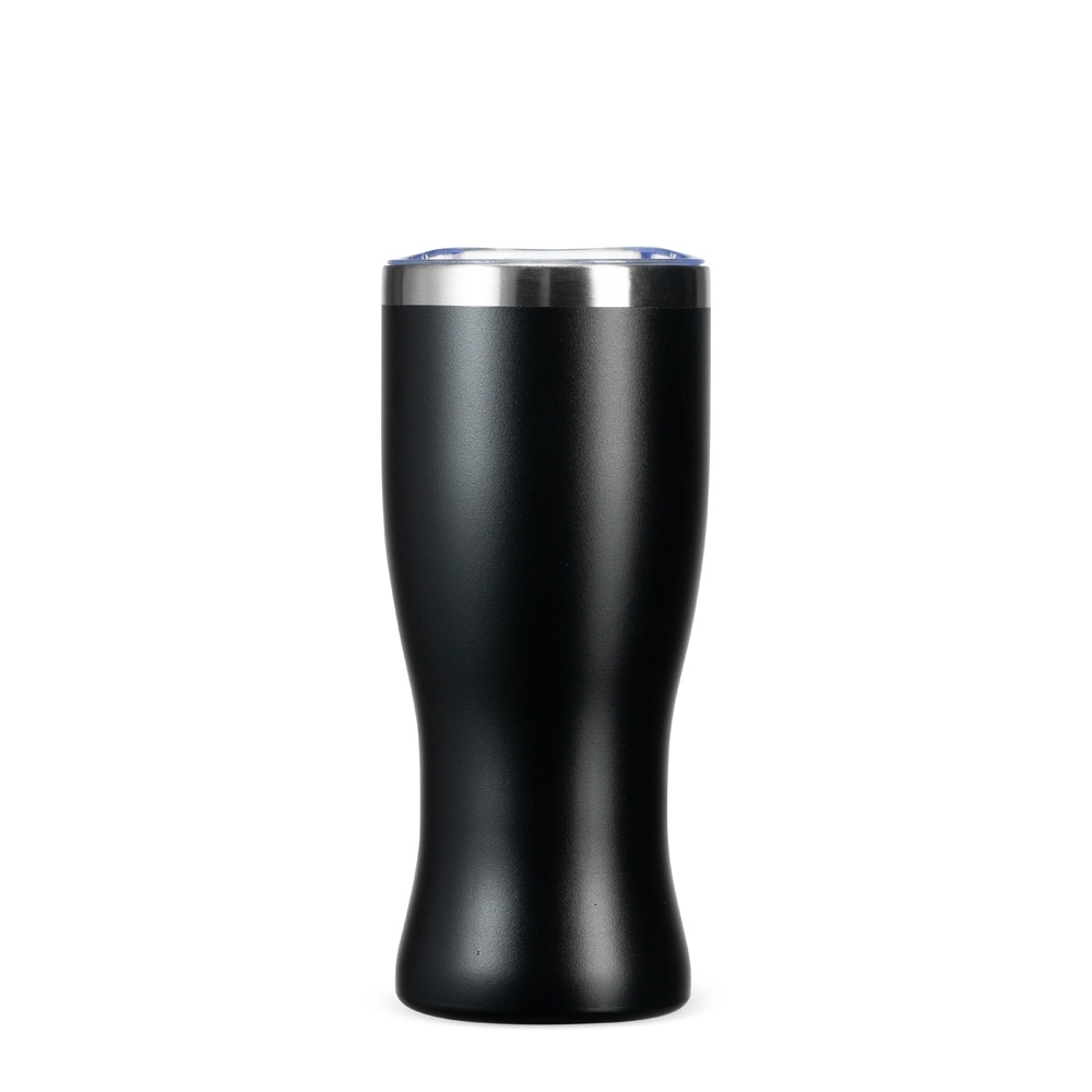 Copo térmico 480 ml na cor Preto, personalizado com a logo da empresa