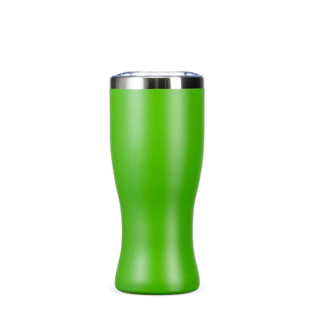 Copo térmico 480 ml personalizado com a logo da empresa, na cor verde