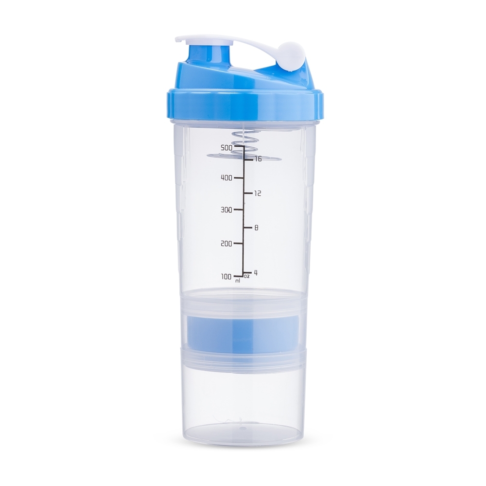 Coqueteleira plástica 600 ml sem BPA personalizada com a logo da empresa