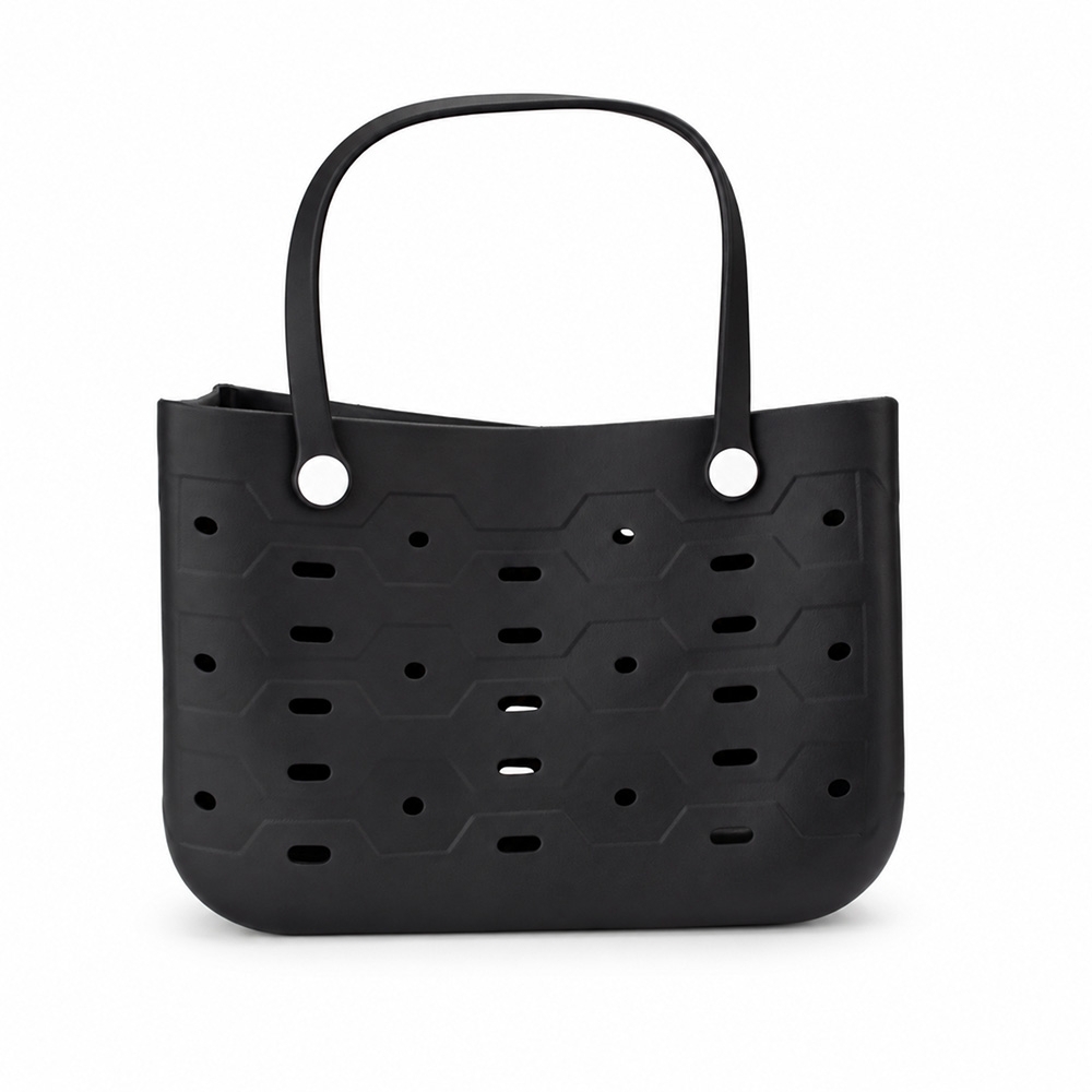 Bolsa EVA impermeável na cor Preto, personalizada com a logo da empresa