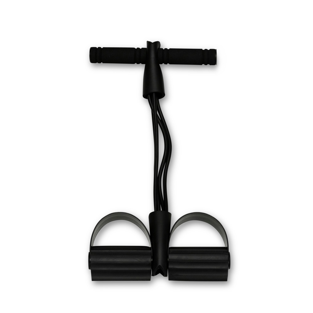 Elástico extensor na cor Preto, com a logo da empresa