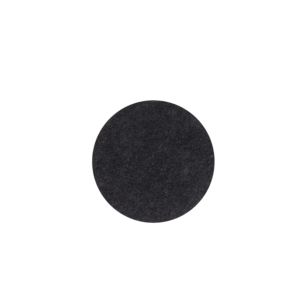 Descanso de panela de feltro médio (15 cm) personalizado com a logo da empresa