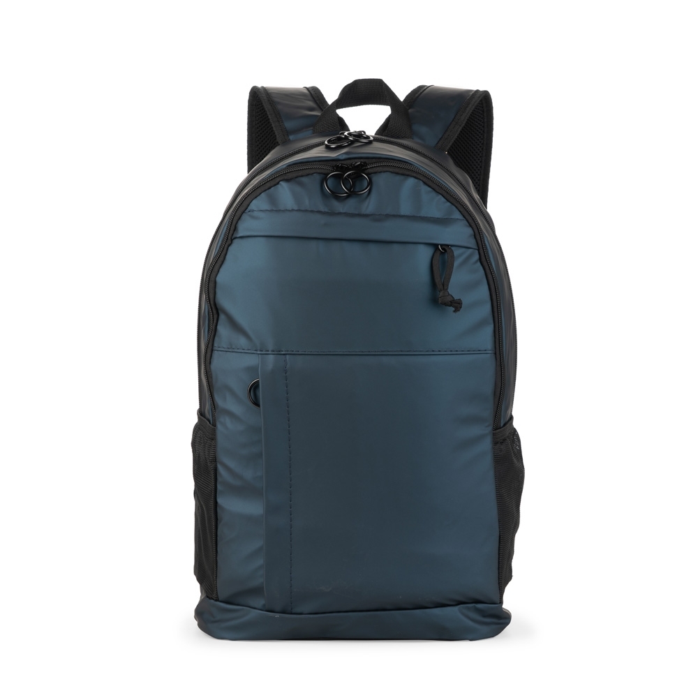 Mochila de couro sintético 20 litros com 4 compartimentos e divisórias