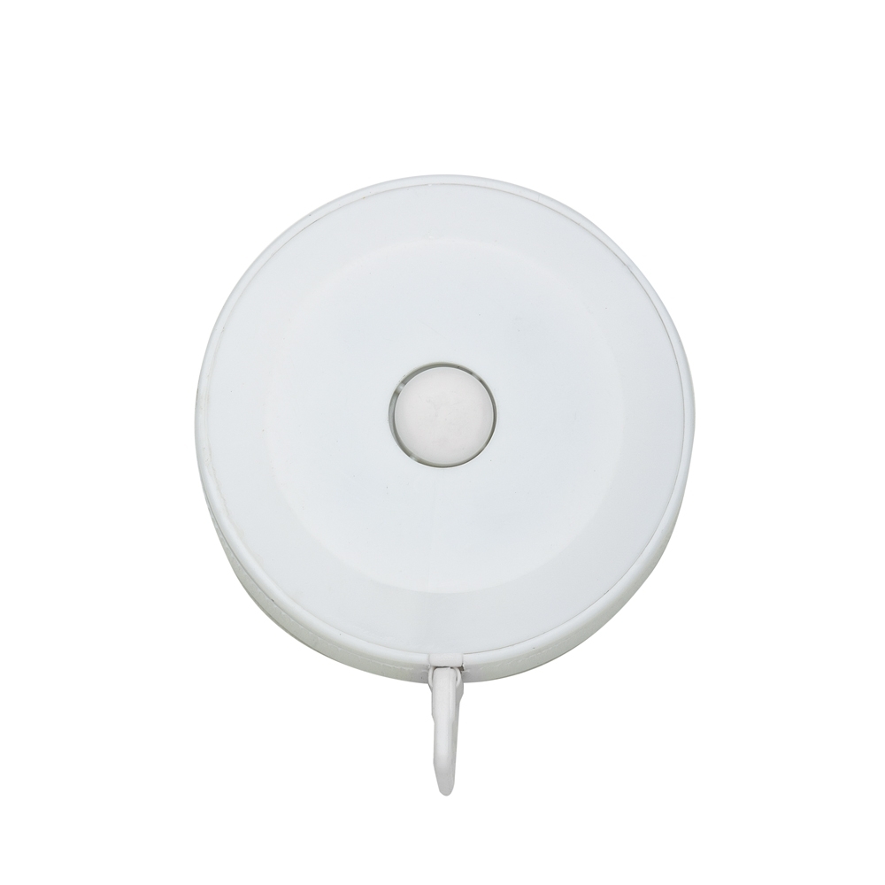 Fita métrica plástica de 1,50m na cor Branco, personalizada com a logo da empresa