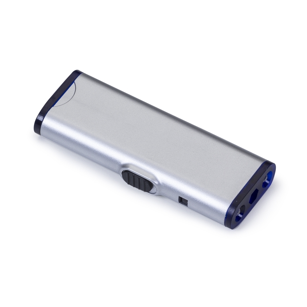 Kit ferramentas 3 peças com lanterna na cor Azul, personalizado com a logo da empresa