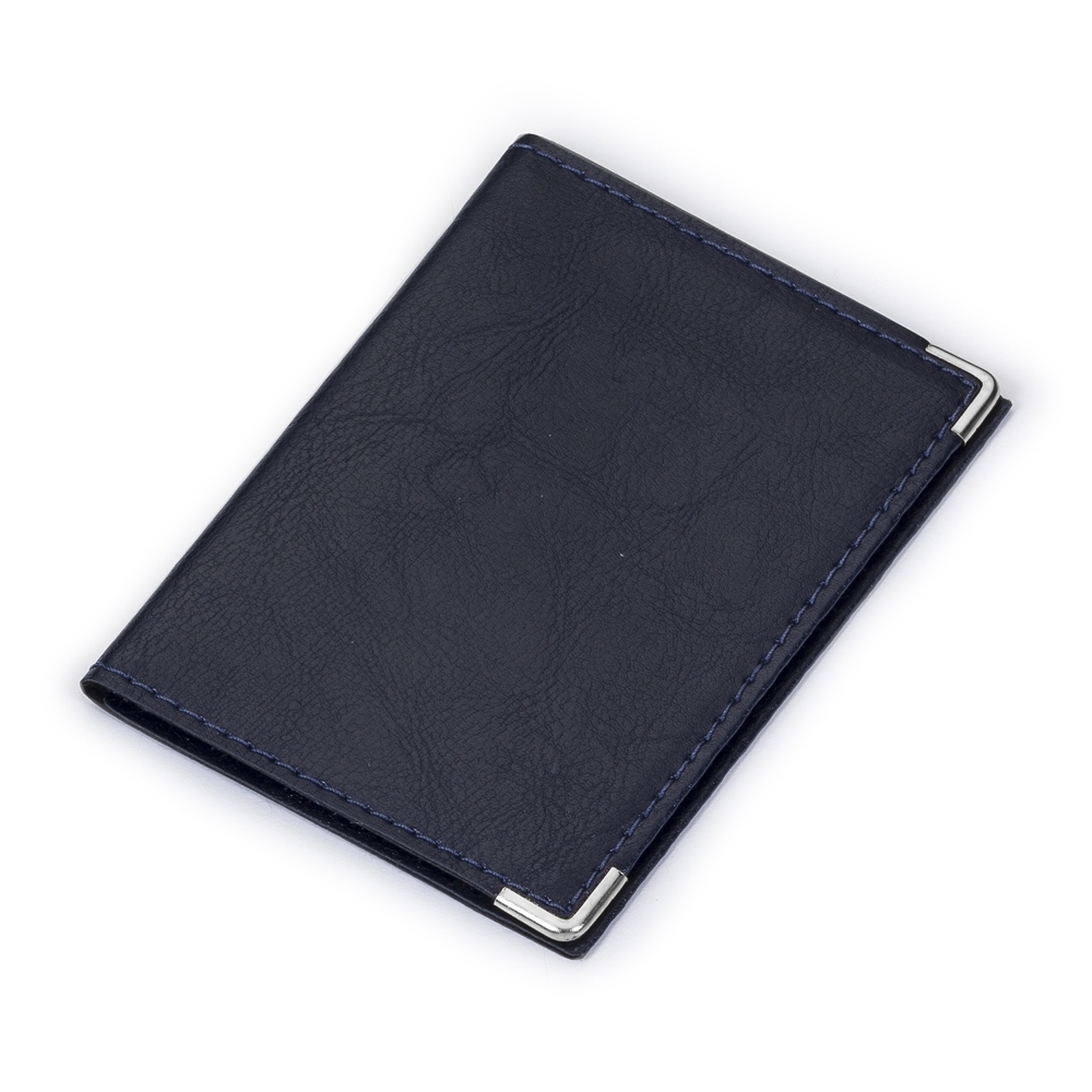 Porta documento em couro sintético personalizado com a logo da empresa