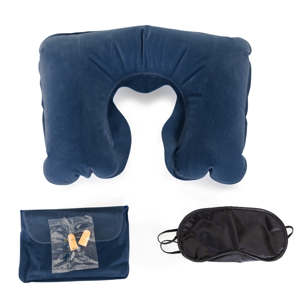 Kit travesseiro inflav tapa olho e prot auricular, foto 1