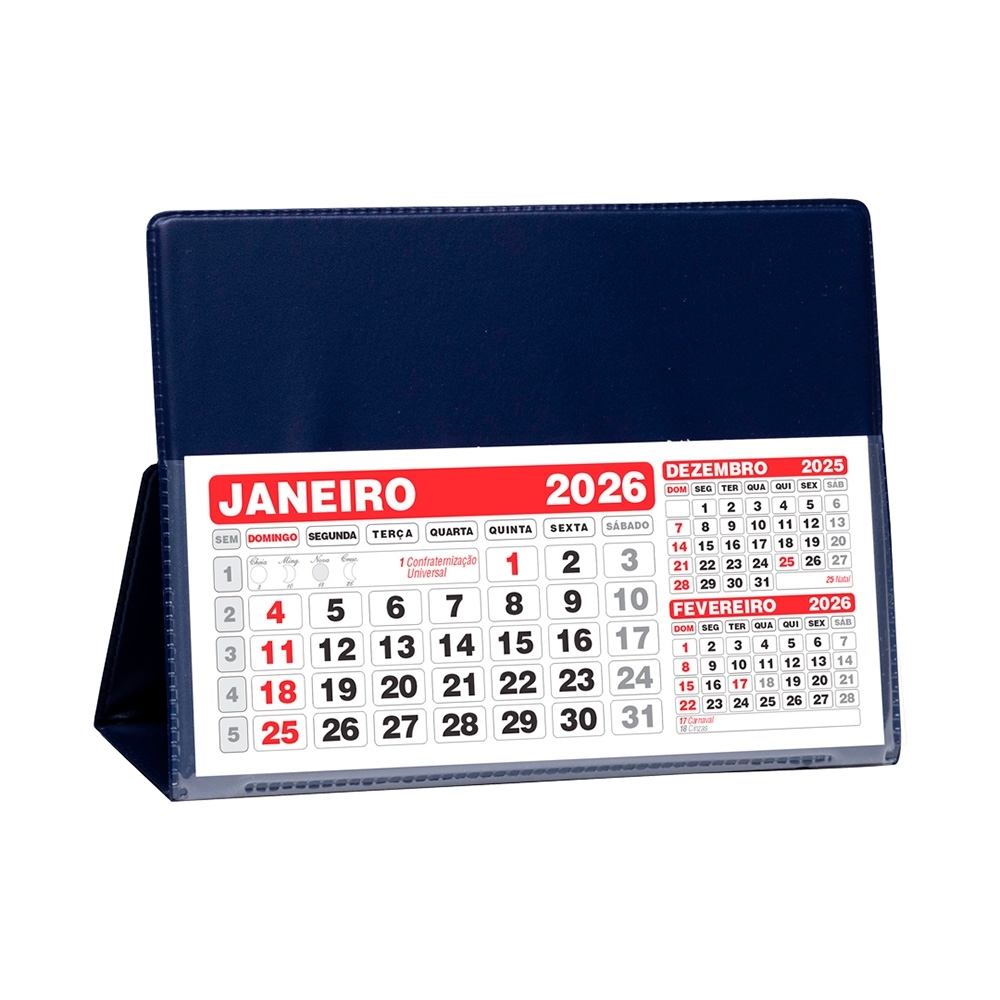 Base para calendário personalizada com a logo da empresa