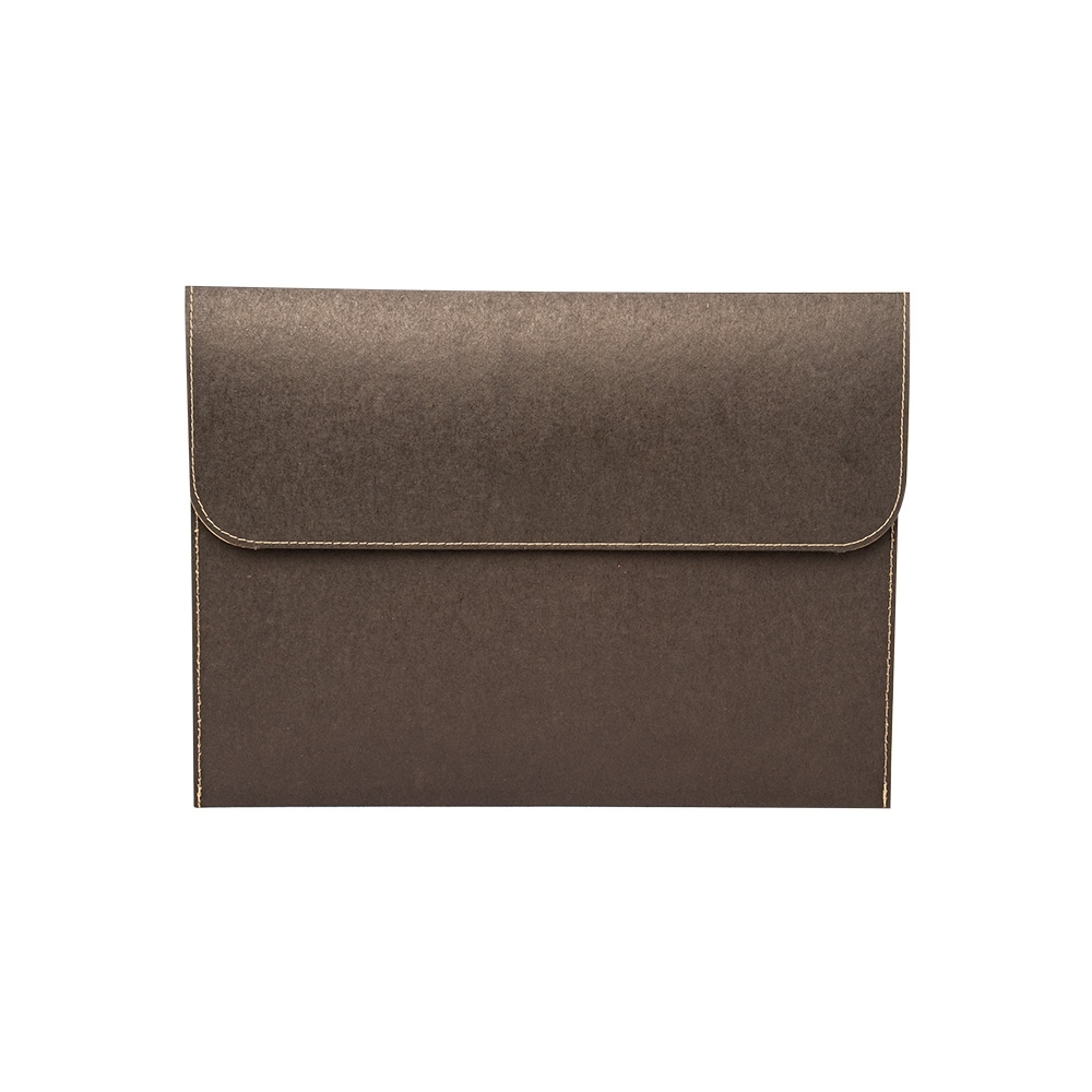 Pasta envelope de papel kraft na cor Preto, personalizada com a logo da empresa