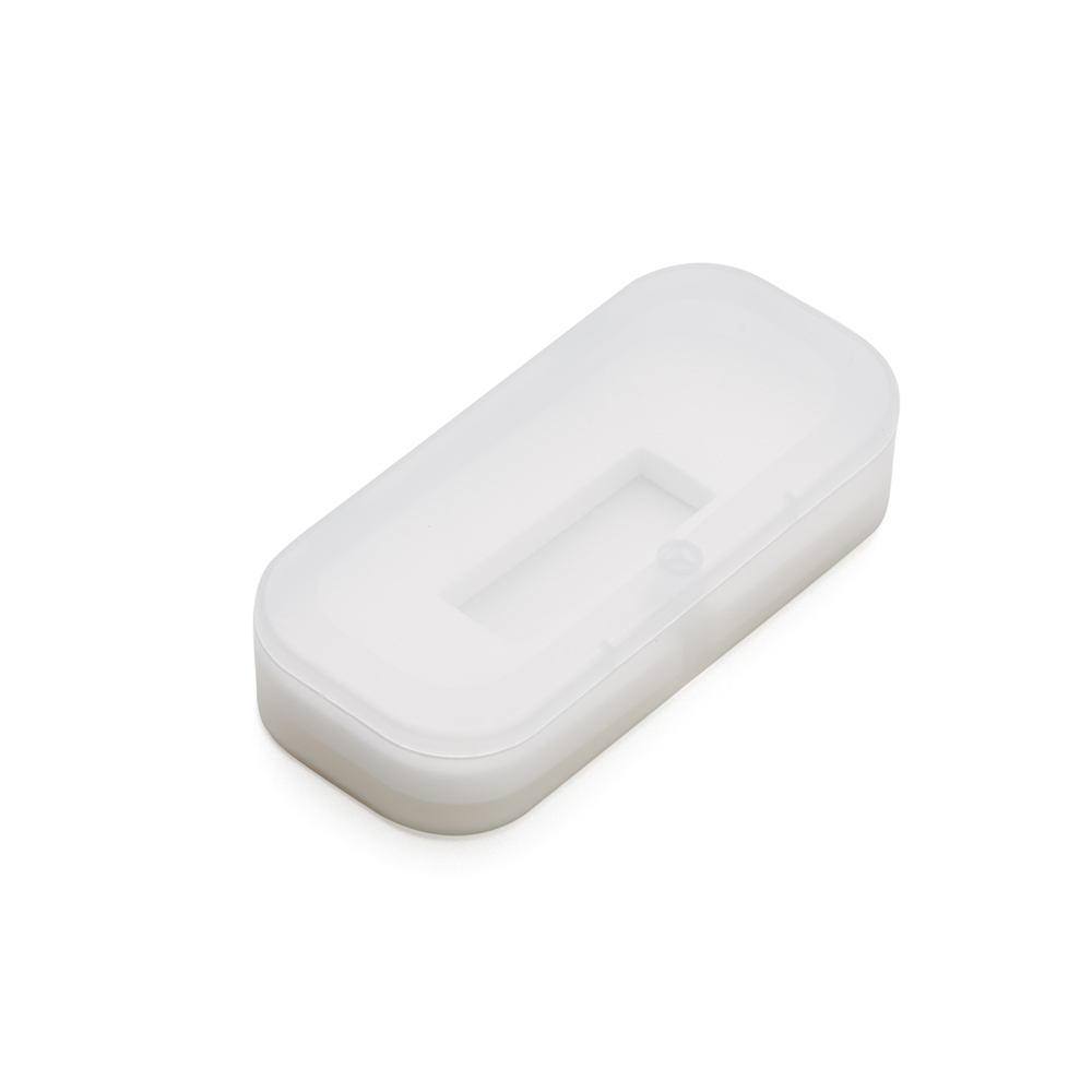 Estojo plástico para pen drive personalizado com a logo da empresa