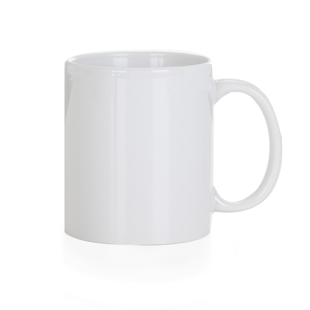 Caneca de cerâmica 330 ml personalizada com a logo da empresa