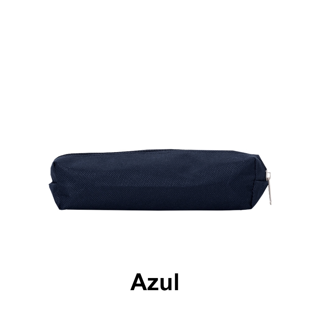 Estojo de nylon colorido com zíper e interior emborrachado personalizado com a logo da empresa