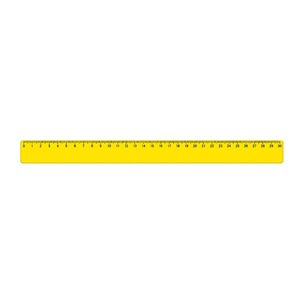 Régua plástica 30cm personalizada com a logo da empresa
