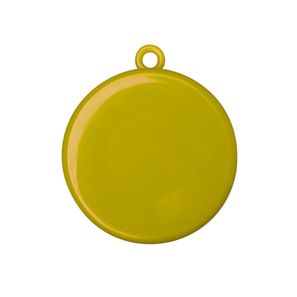 Copo retrátil 200 ml de plástico com porta comprimido personalizado com a logo da empresa, na cor amarelo