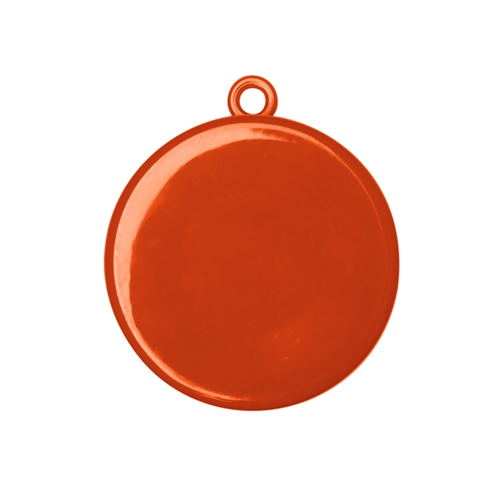 Copo retrátil 200 ml de plástico com porta comprimido personalizado com a logo da empresa, na cor laranja