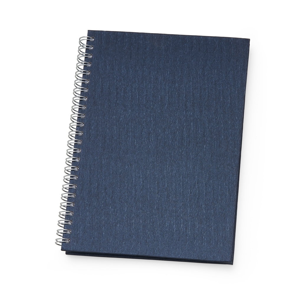Caderno de negócios pequeno metalizado com espiral personalizado com a logo da empresa