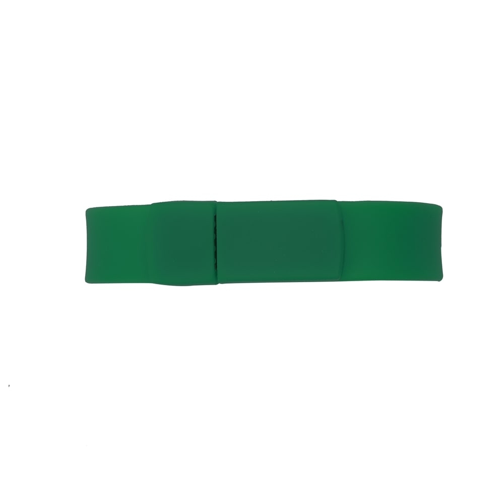 Pulseira de silicone com slot para memória na cor Verde, personalizada com a logo da empresa