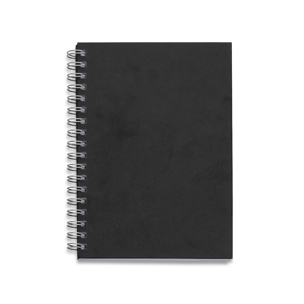 Caderno capa kraft com espiral e 98 folhas
