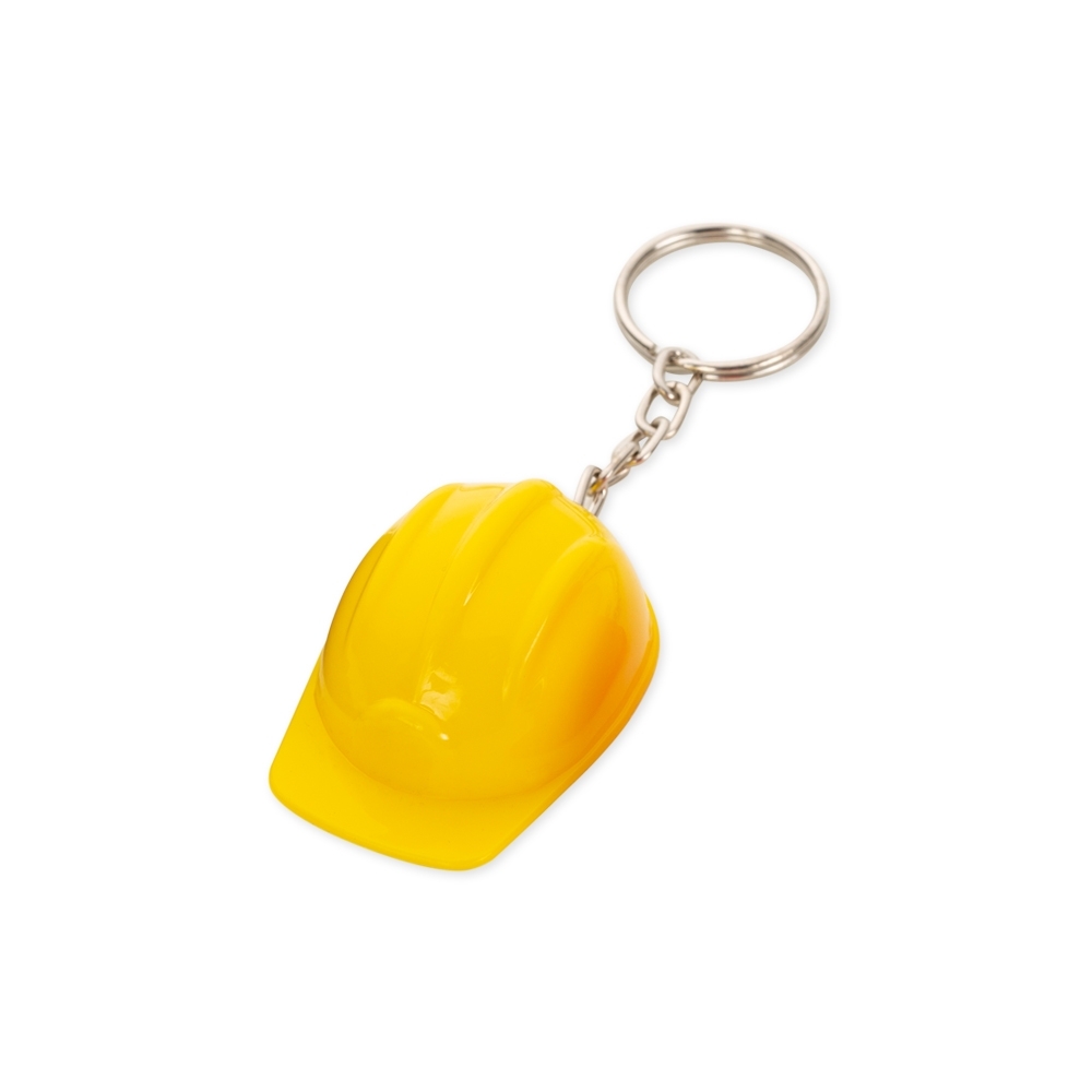 Chaveiro capacete EPI de plástico personalizado com a logo da empresa