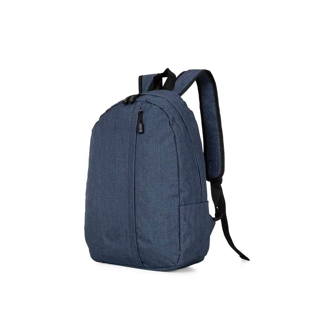 Mochila para notebook na cor Azul / Preto, personalizada com a logo da empresa