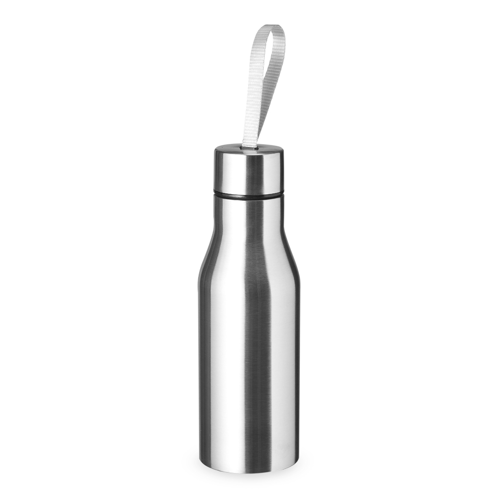 Garrafa inox 500 ml com alça personalizada com a logo da empresa