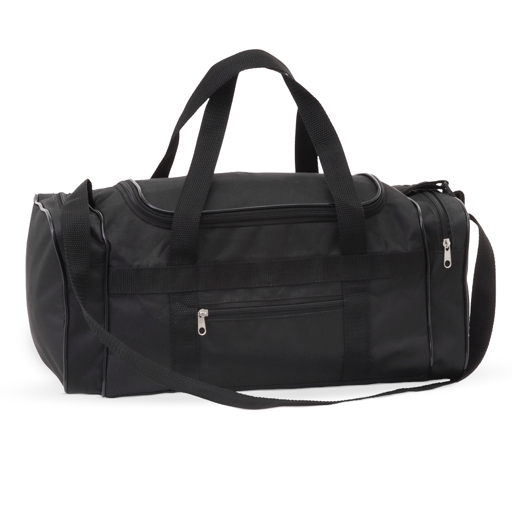 Bolsa de mão 23 litros para viagem com 4 compartimentos personalizada com a logo da empresa