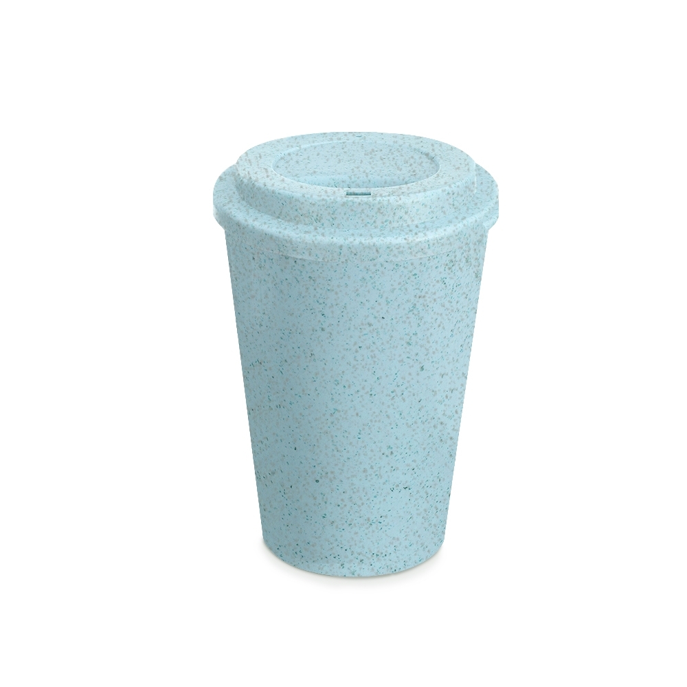 Copo de fibra de arroz 450 ml com tampa sem BPA