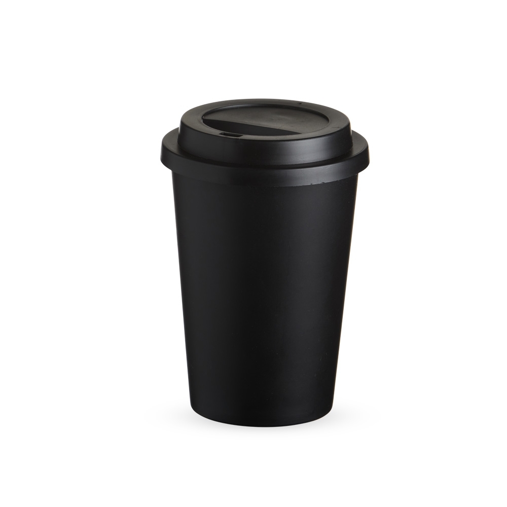 Copo de fibra de arroz 450 ml com tampa sem BPA