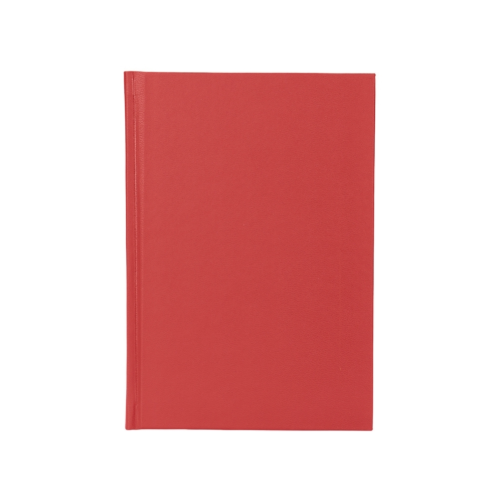 Agenda 2027 cromato com capa dura e 180 folhas personalizada com a logo da empresa, na cor vermelho