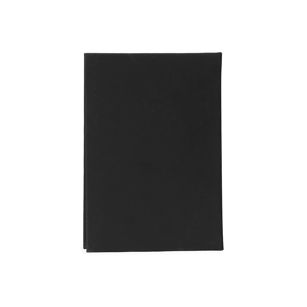 Agenda 2027 emborrachada com capa dura na cor Preto, personalizada com a logo da empresa