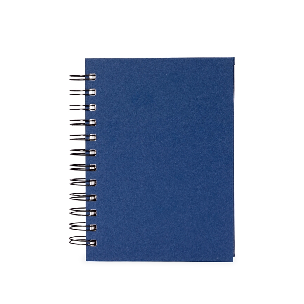 Agenda diária cromato com capa dura e espiral personalizada com a logo da empresa