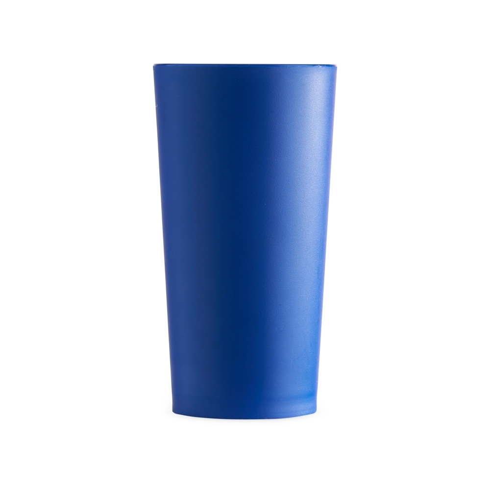 Copo plástico 420 ml fosco leitoso personalizado com a logo da empresa