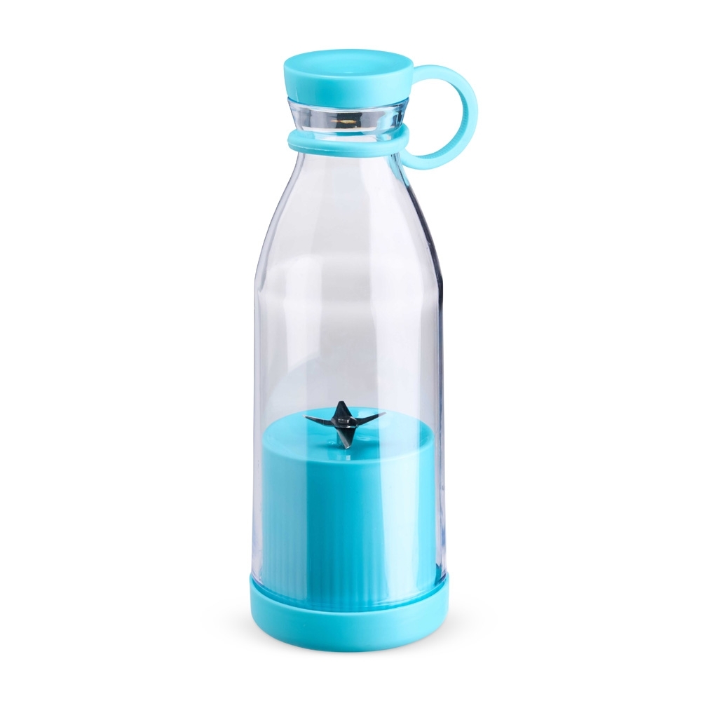 Garrafa de inox com misturador 380 ml e alça personalizada com a logo da empresa