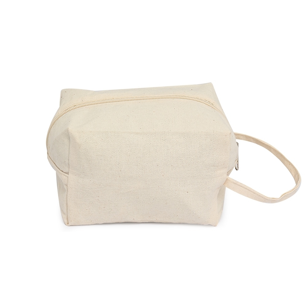 Necessaire de algodão personalizada com a logo da empresa