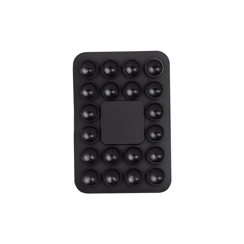 Ventosa para celular na cor Preto, com a logo da empresa
