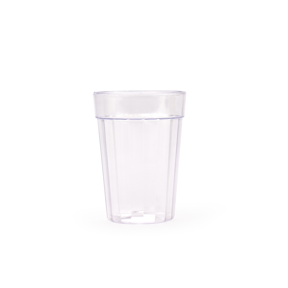 Copo plástico 190 ml na cor Transparente, personalizado com a logo da empresa