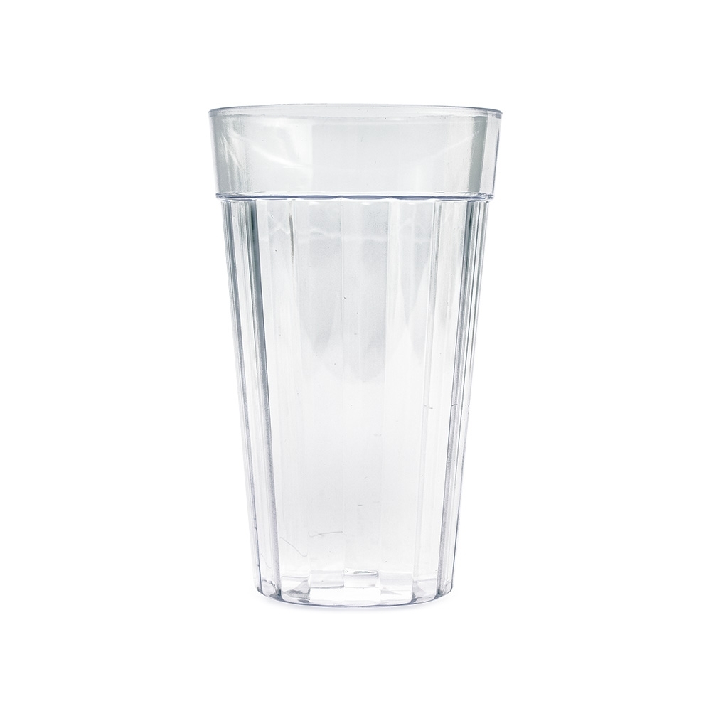 Copo plástico 450 ml cristal transparente personalizado com a logo da empresa