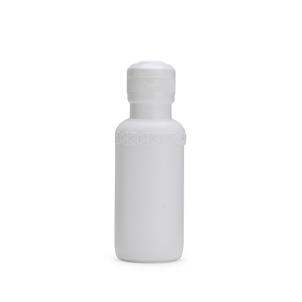 Squeeze plástico 500 ml na cor Branco, personalizado com a logo da empresa