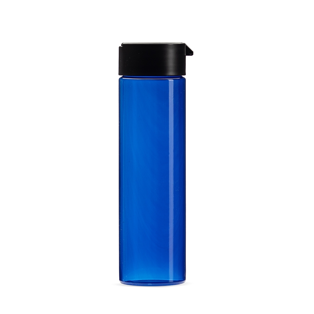 Garrafa plástica 700 ml cilíndrica com alça circular personalizada com a logo da empresa